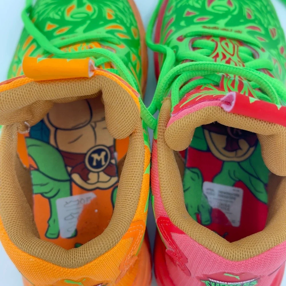 Puma Lamelo Ball MB 04 Teenage Mutant Ninja Turtles Leonardo Michelangelo Sz 1C